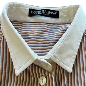 Dolce & Gabbana stripped long sleeve button down shirt. Size US 4 S. IT 40